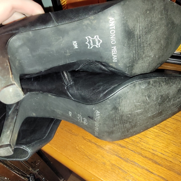 ANTONIO MELANI Black Heeled Boots - Picture 3 of 9